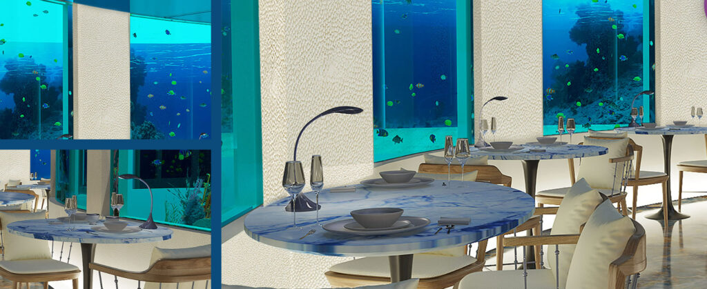 馬爾地夫最大的海底餐廳Only BLU於2022年6月13日開幕