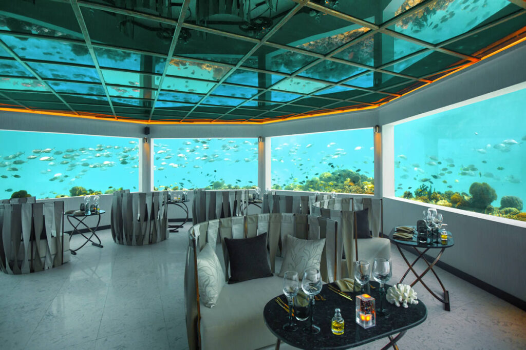 馬爾地夫海底餐廳,水底酒吧,海中SPA,海底別墅