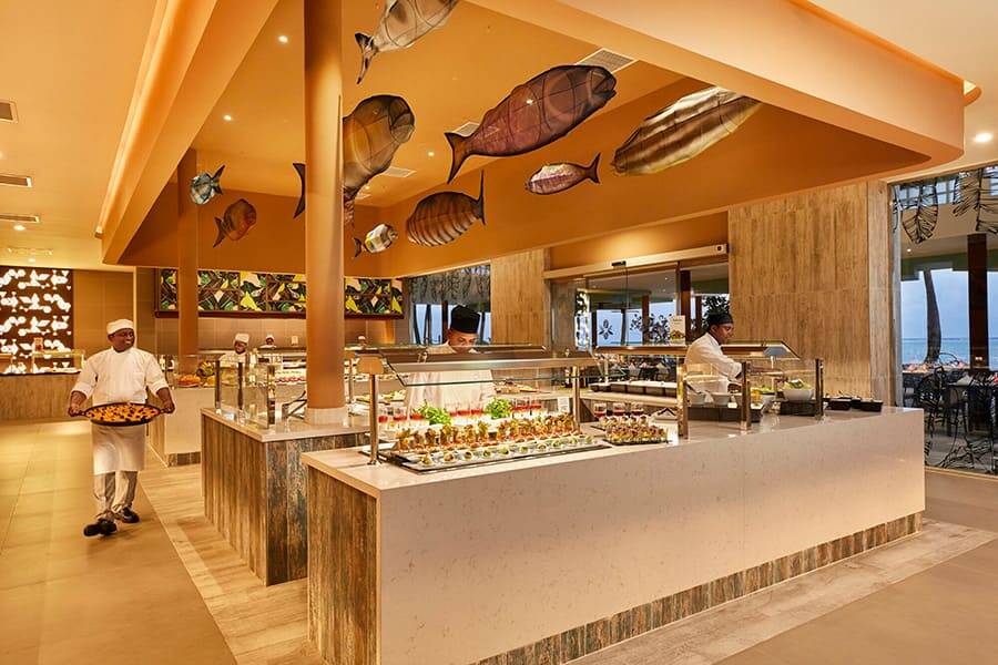 Hotel Riu Palace Maldivas Palm 自助餐廳