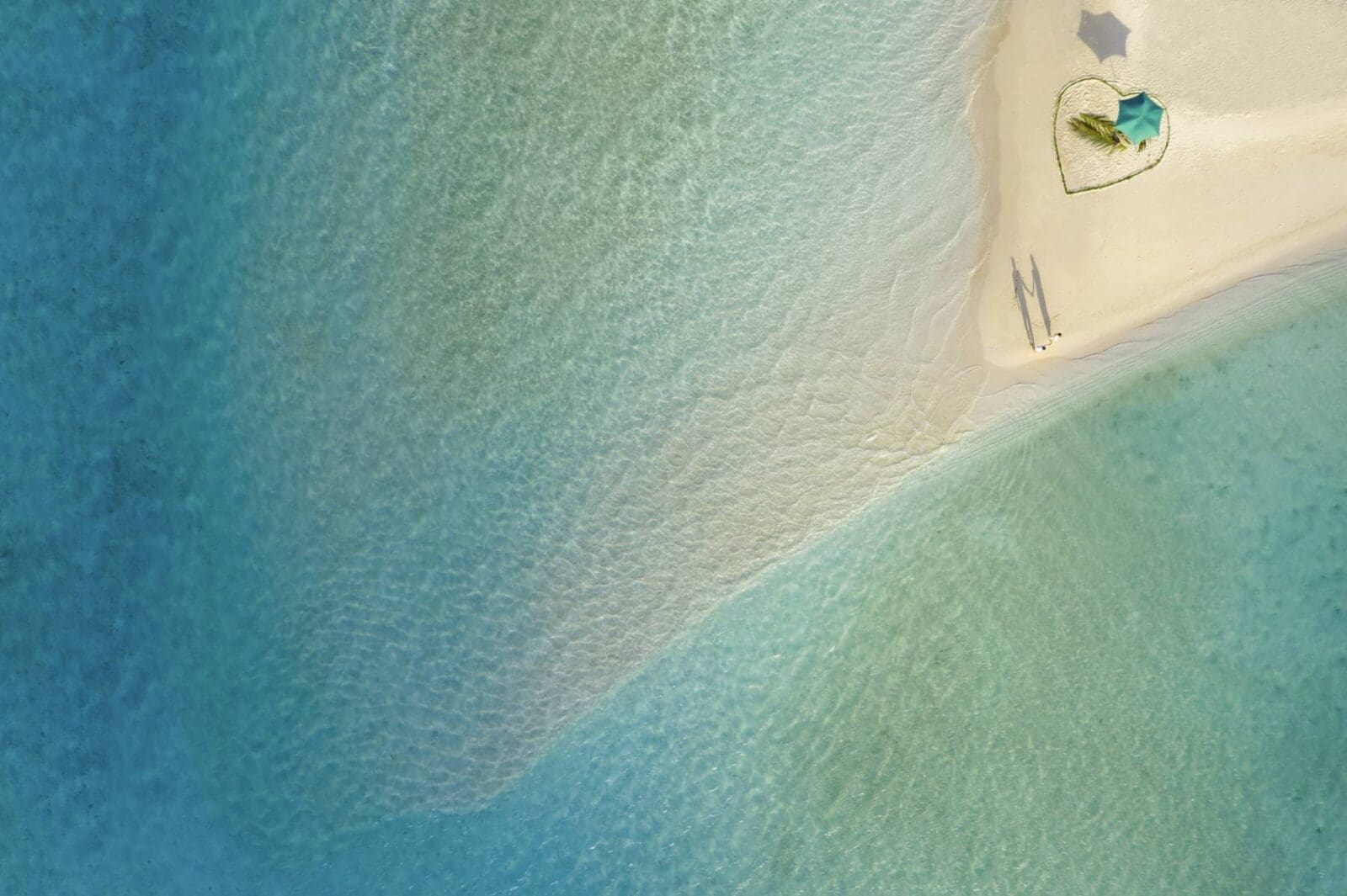 沙洲上的浪漫佈置