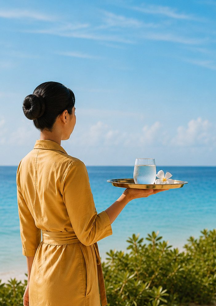 W Maldives 專屬 Personal Insider 於海景前提供貼心服務