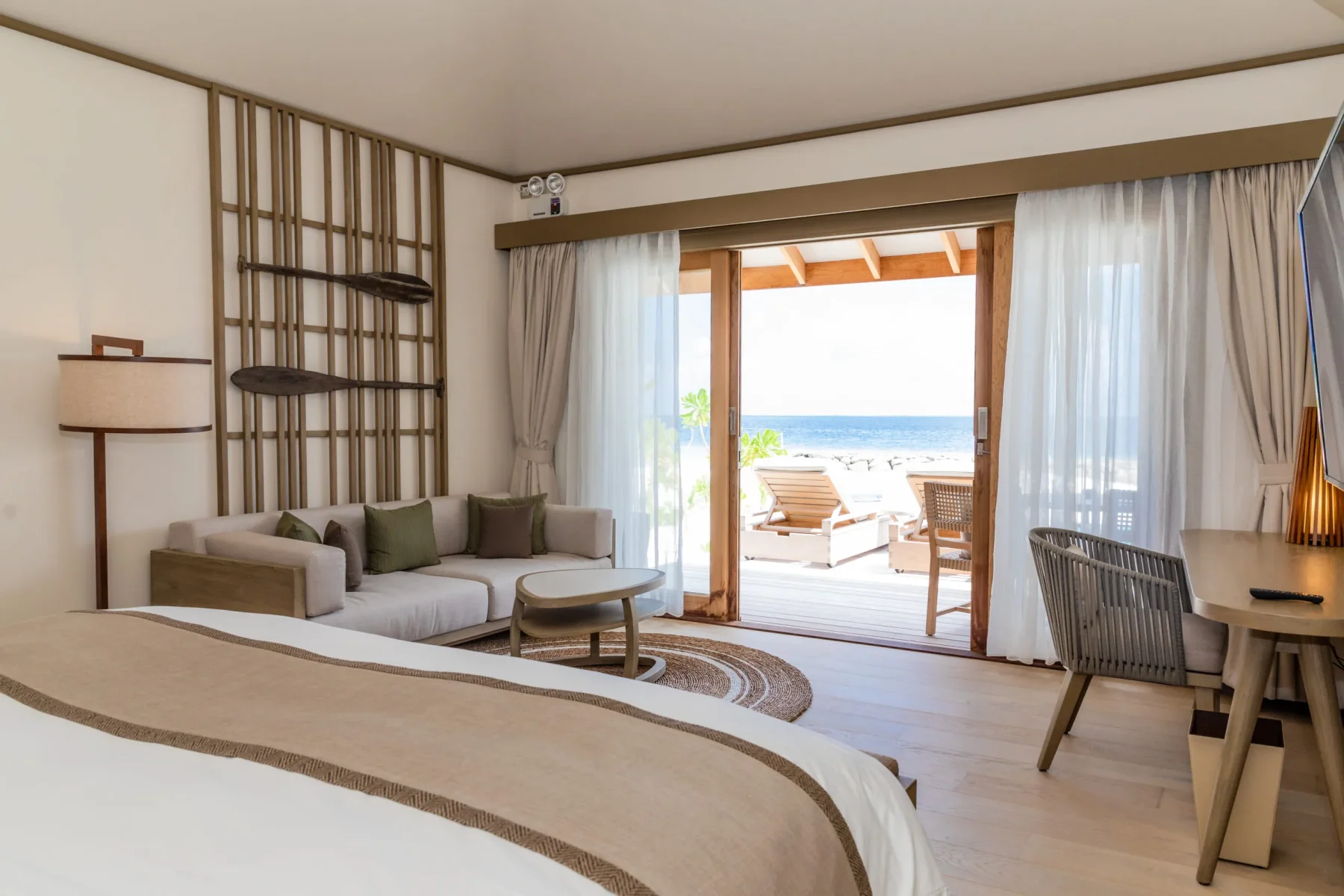 Beach Pool Villa 沙灘泳池別墅的臥室