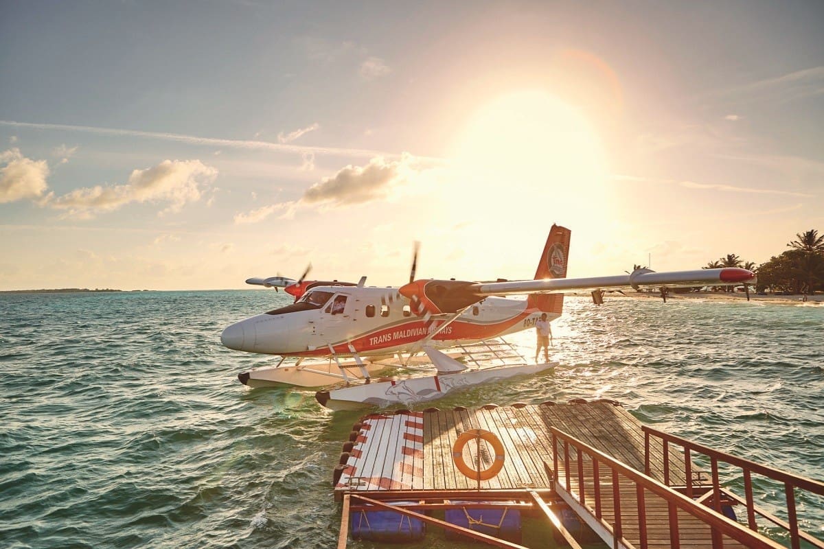 麗世度假村碼頭與潟湖空拍