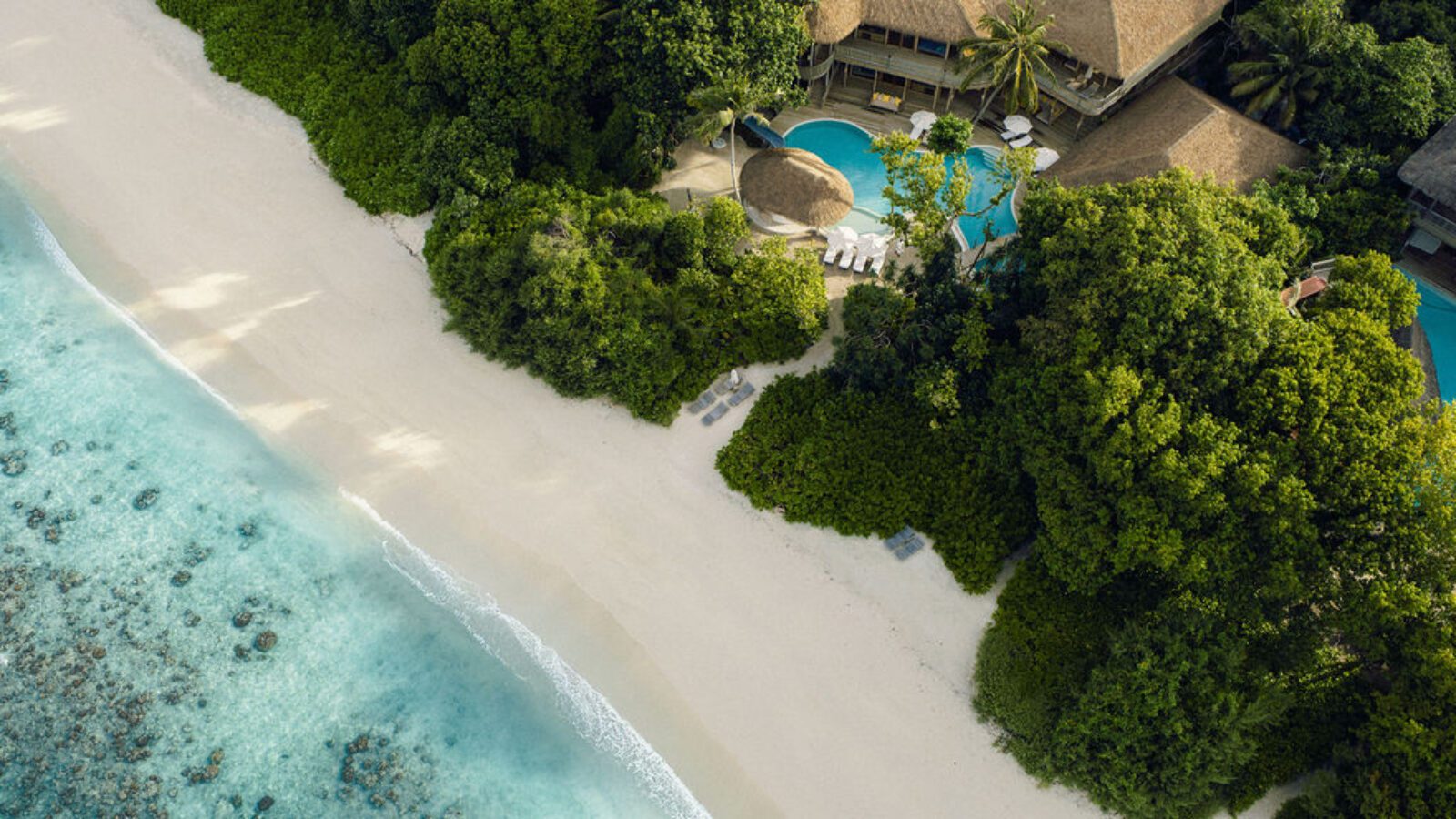 Soneva Fushi 別墅與潟湖空拍