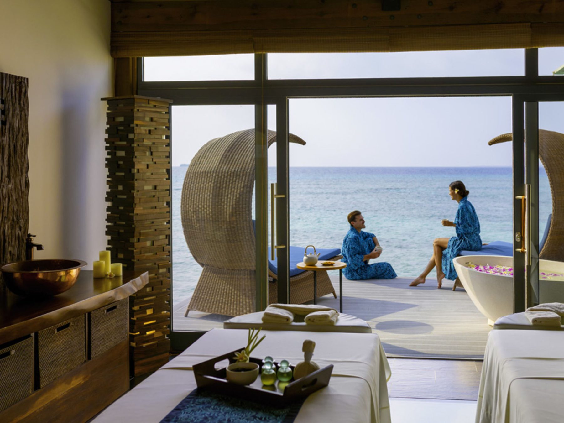 SPA 芳療室的海景
