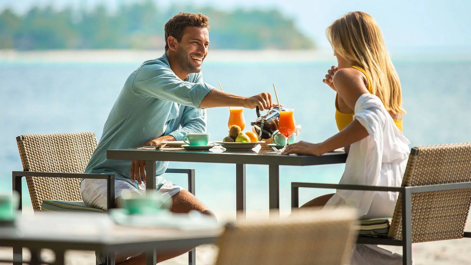 Dhawa Ihuru Riveli Restaurant 海景早餐情境