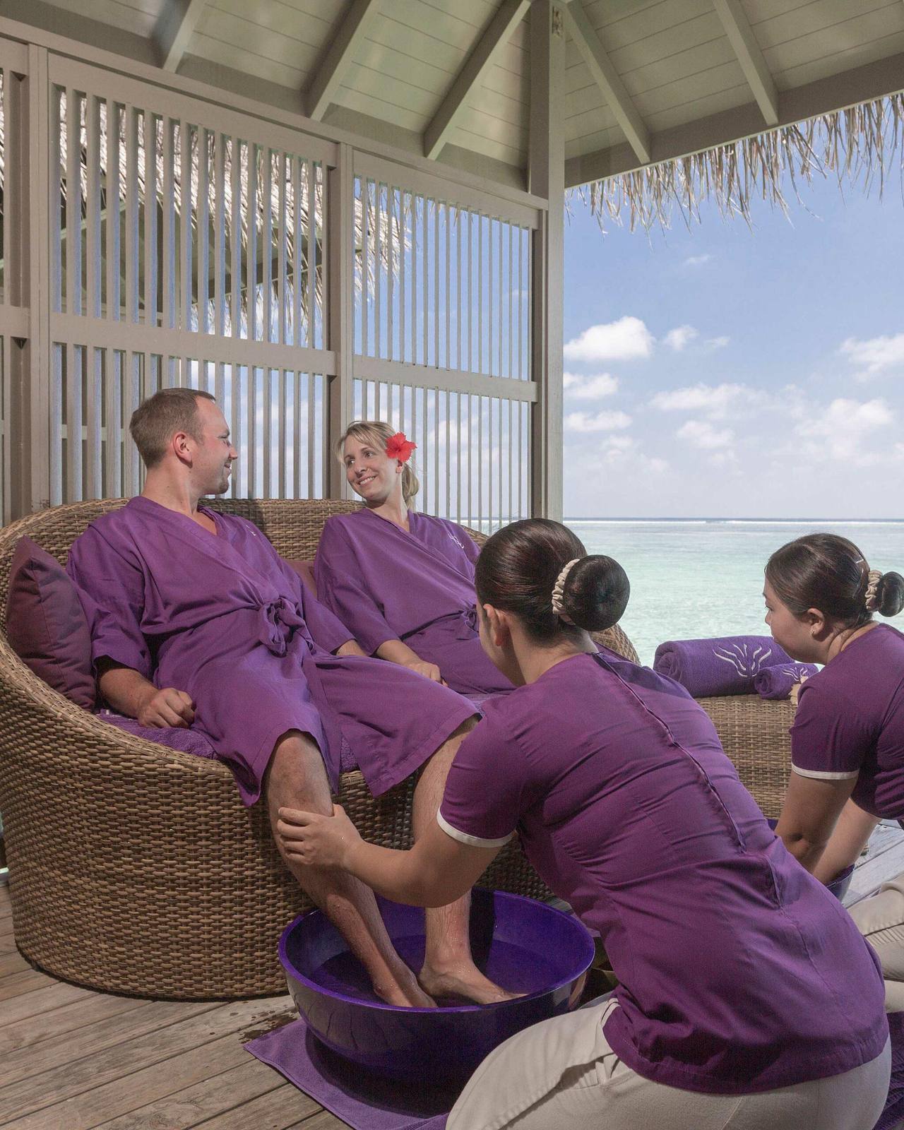 Meeru Maldives Duniye Spa 水上療程空間