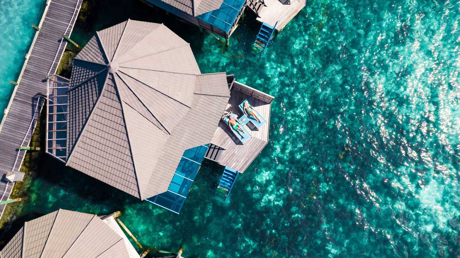 Kuredu Resort Maldives Sangu 水上別墅空拍