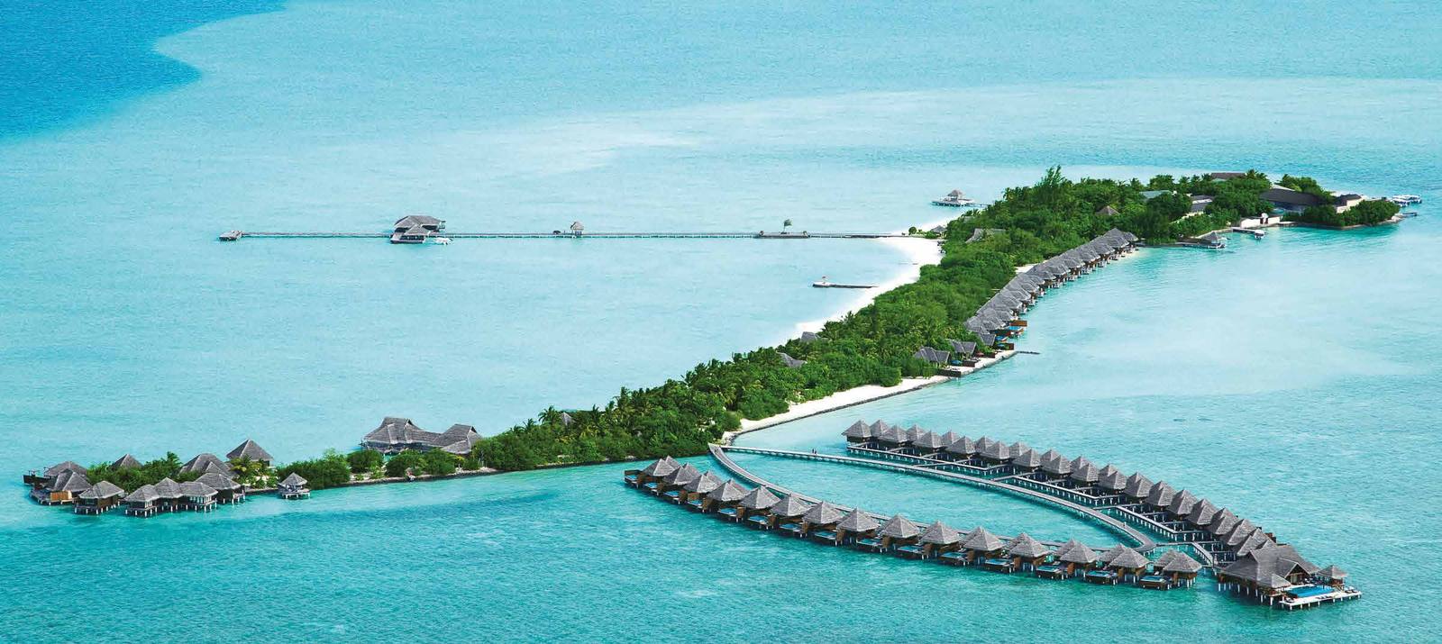 Taj Exotica Maldives 全島與水上 Villa 空拍