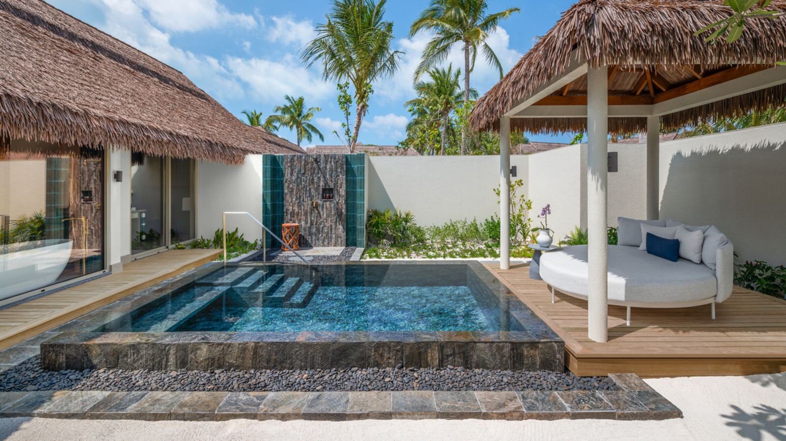 JW Marriott Maldives Kaafu Atoll Island Resort 家庭沙灘泳池別墅