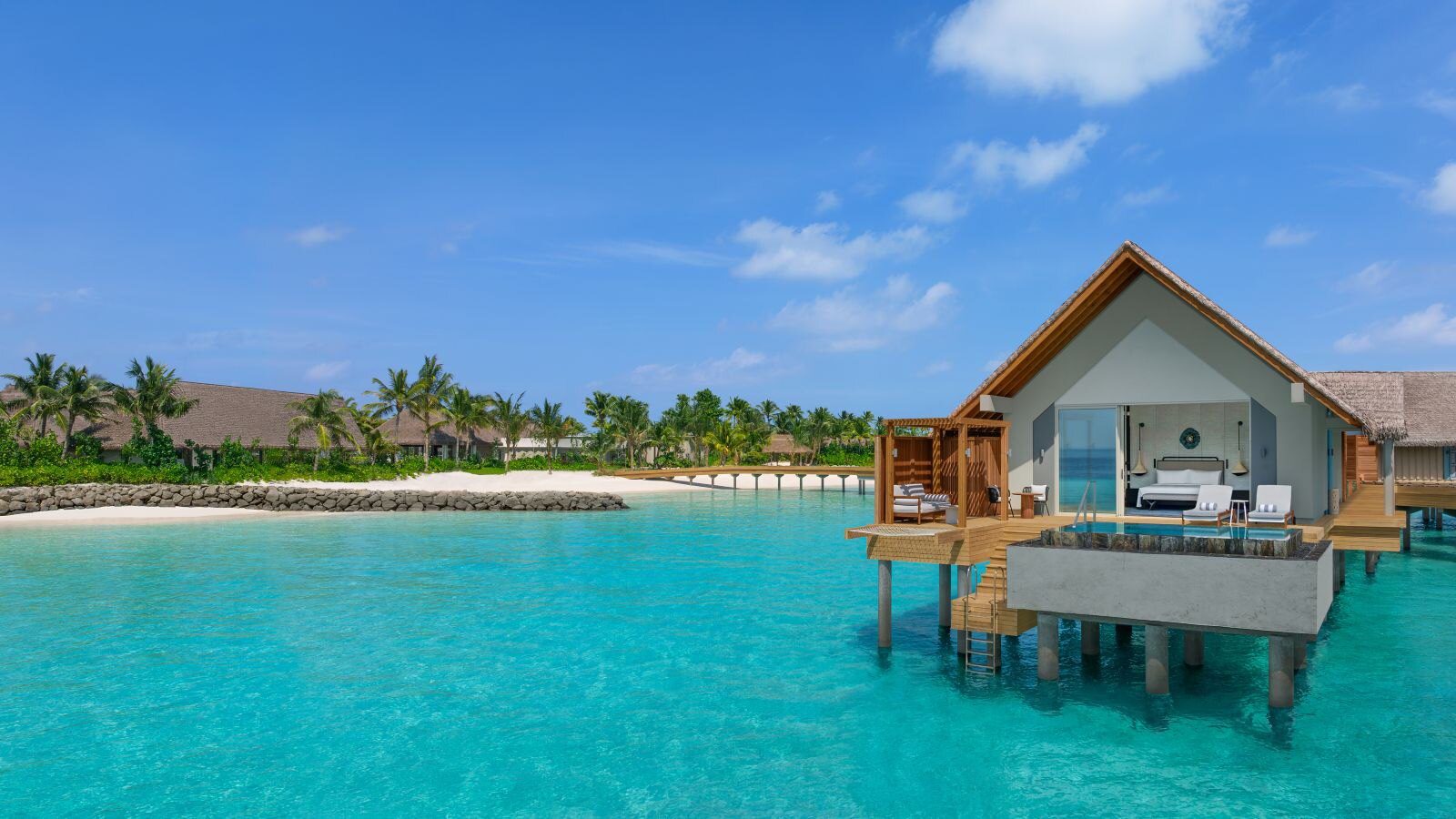 JW Marriott Maldives Kaafu Atoll Island Resort 水上泳池別墅