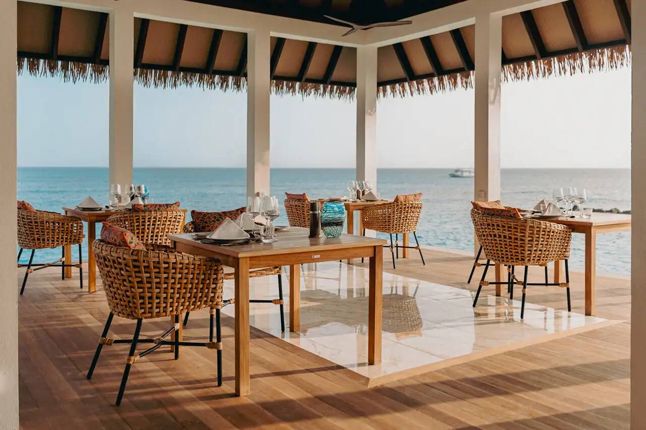 Meyyafushi Maldives Thaana 地中海餐廳戶外座位