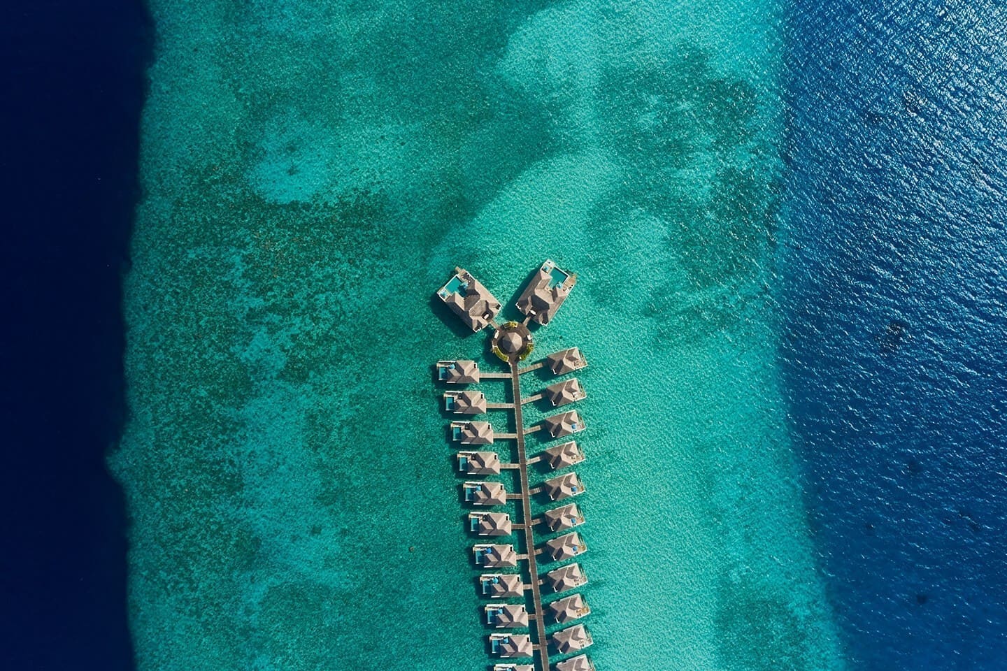 水上別墅與沙洲空拍