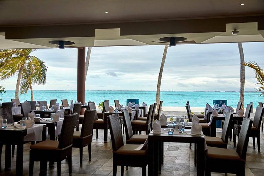 馬爾地夫 Riu Atoll 全包式度假村 Hotel Riu Atoll 海上用餐風景