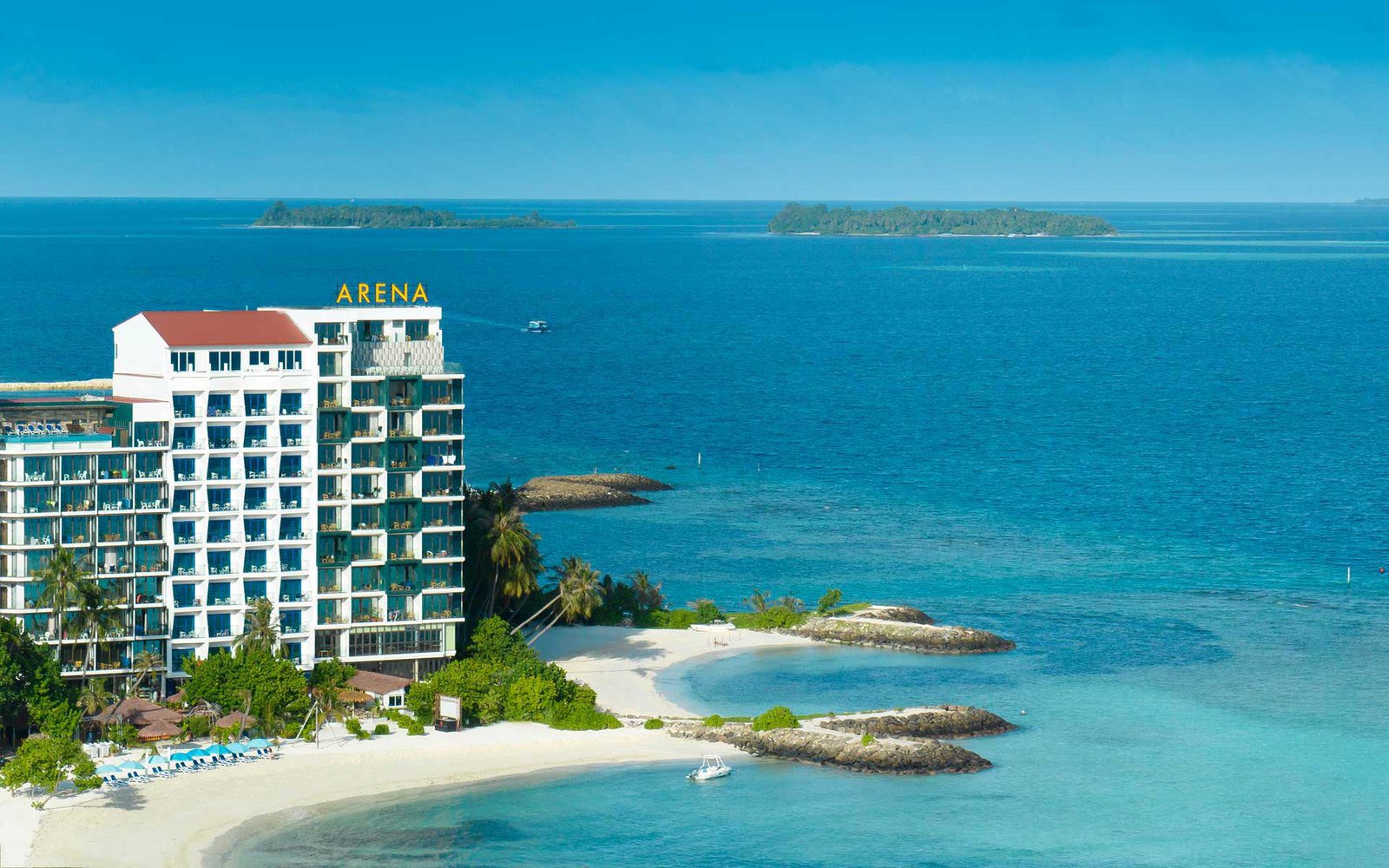 Arena Beach Hotel Maafushi 飯店外觀與前方海灘