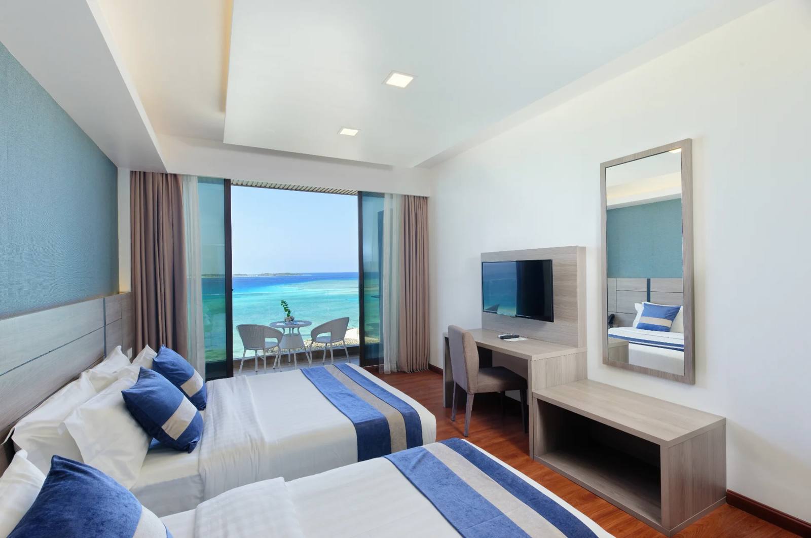 Arena Beach Hotel Maafushi Premium Super Deluxe Room with Balcony & Sea View 高級陽台海景三人房