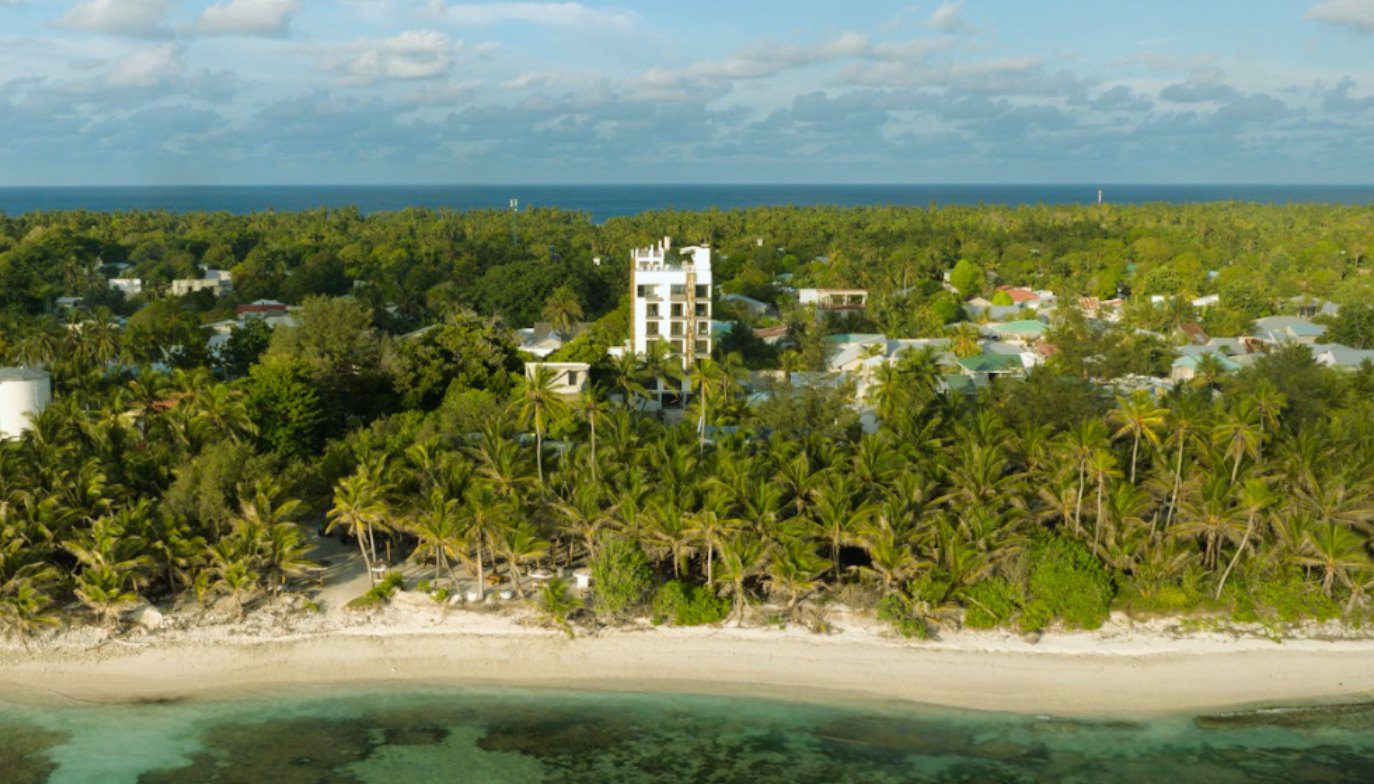 Fuvahmulah 虎鯊島海灘與 Ocean Pearl 海洋珍珠飯店空拍