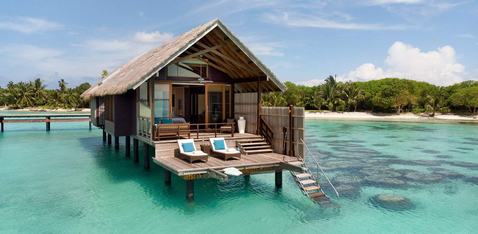 Shangri-La Villingili Sunset Overwater Villa 水上別墅外觀與潟湖