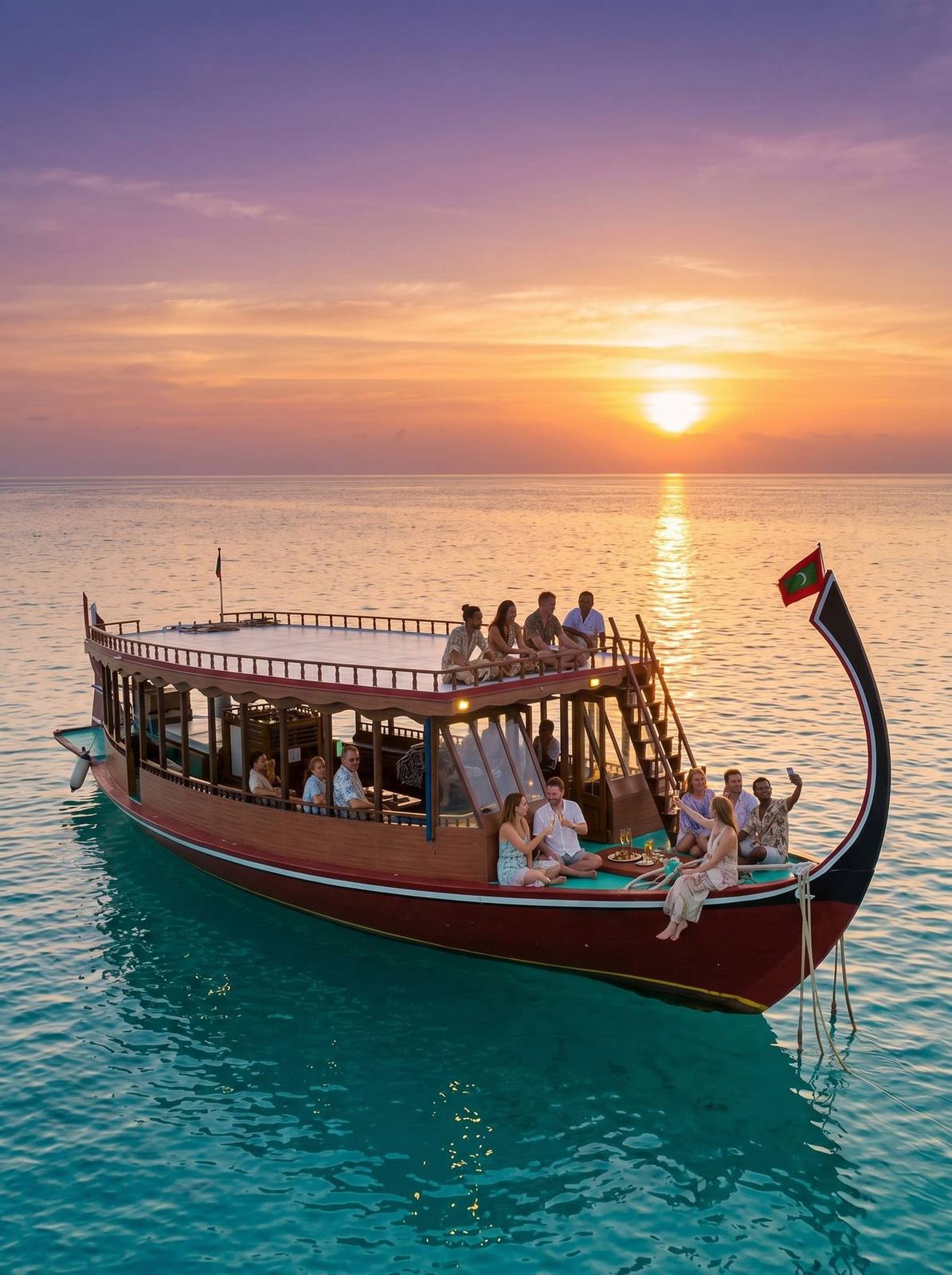 Adaaran Club Rannalhi 夕陽多尼船巡航
