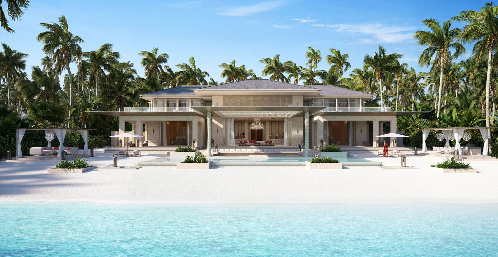 Baccarat Maldives 三房海灘公館效果圖