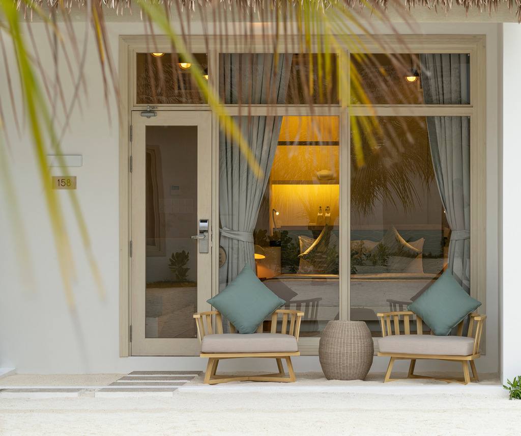 Bandos Maldives Beach Villa 前廊