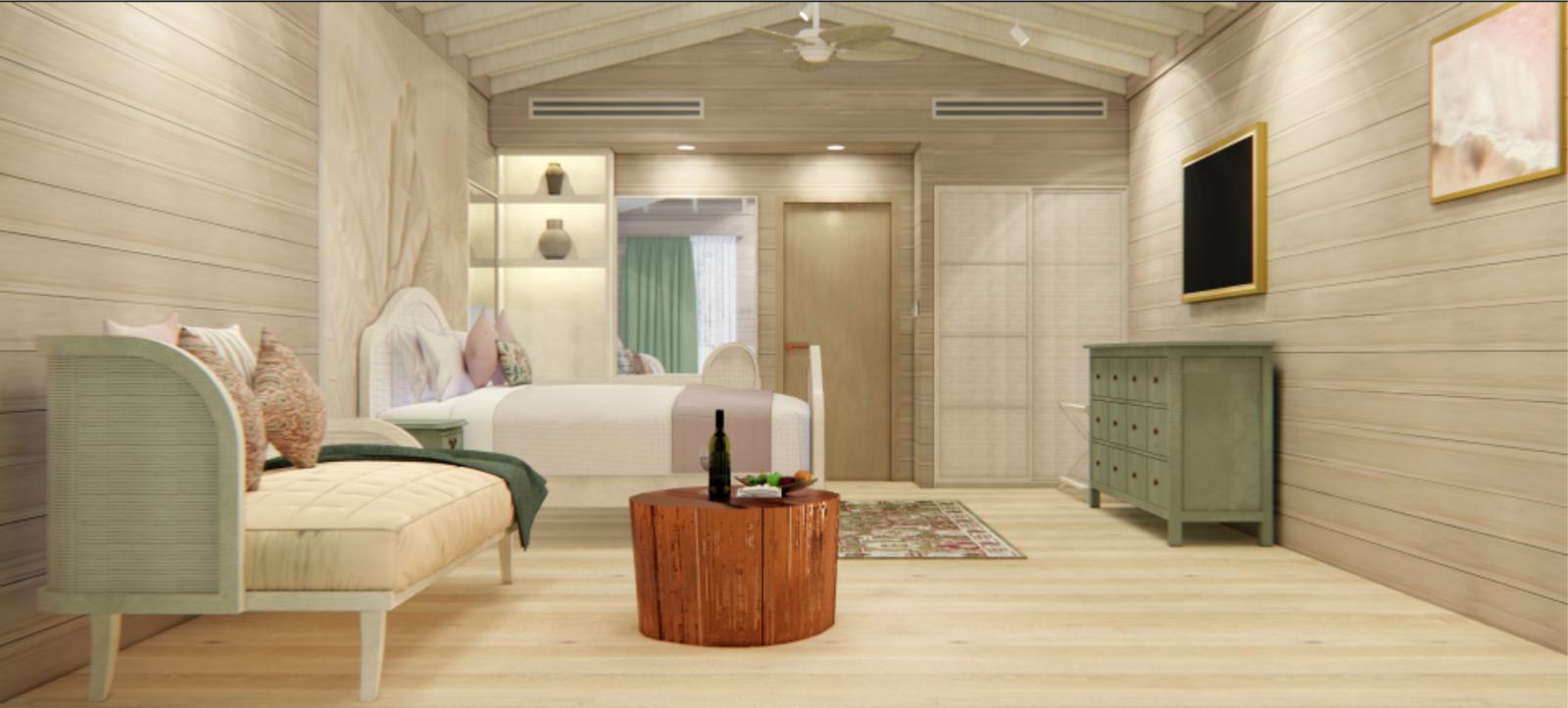 Bandos Maldives Garden Villa 臥室
