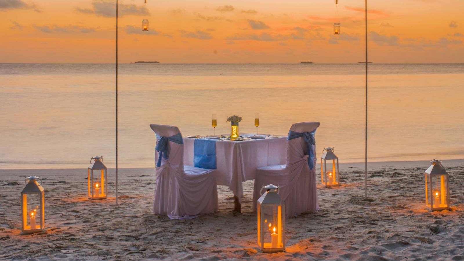 Bandos Maldives 沙灘燭光晚餐