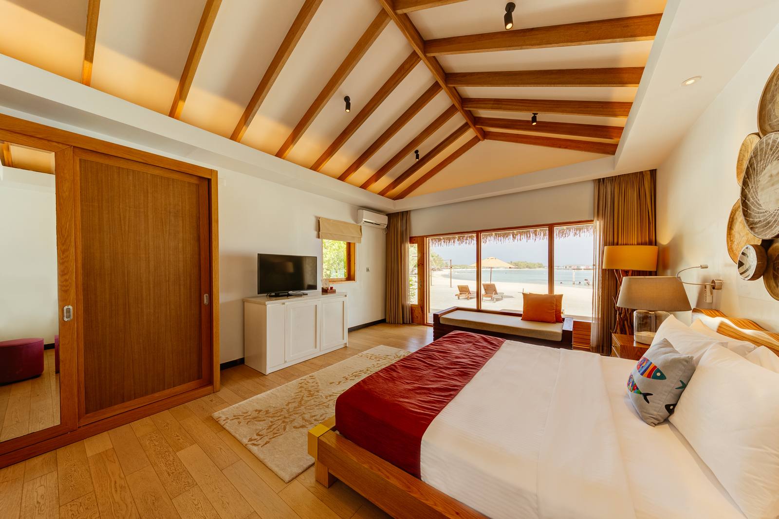 Cinnamon Dhonveli Beach Bungalow 臥室