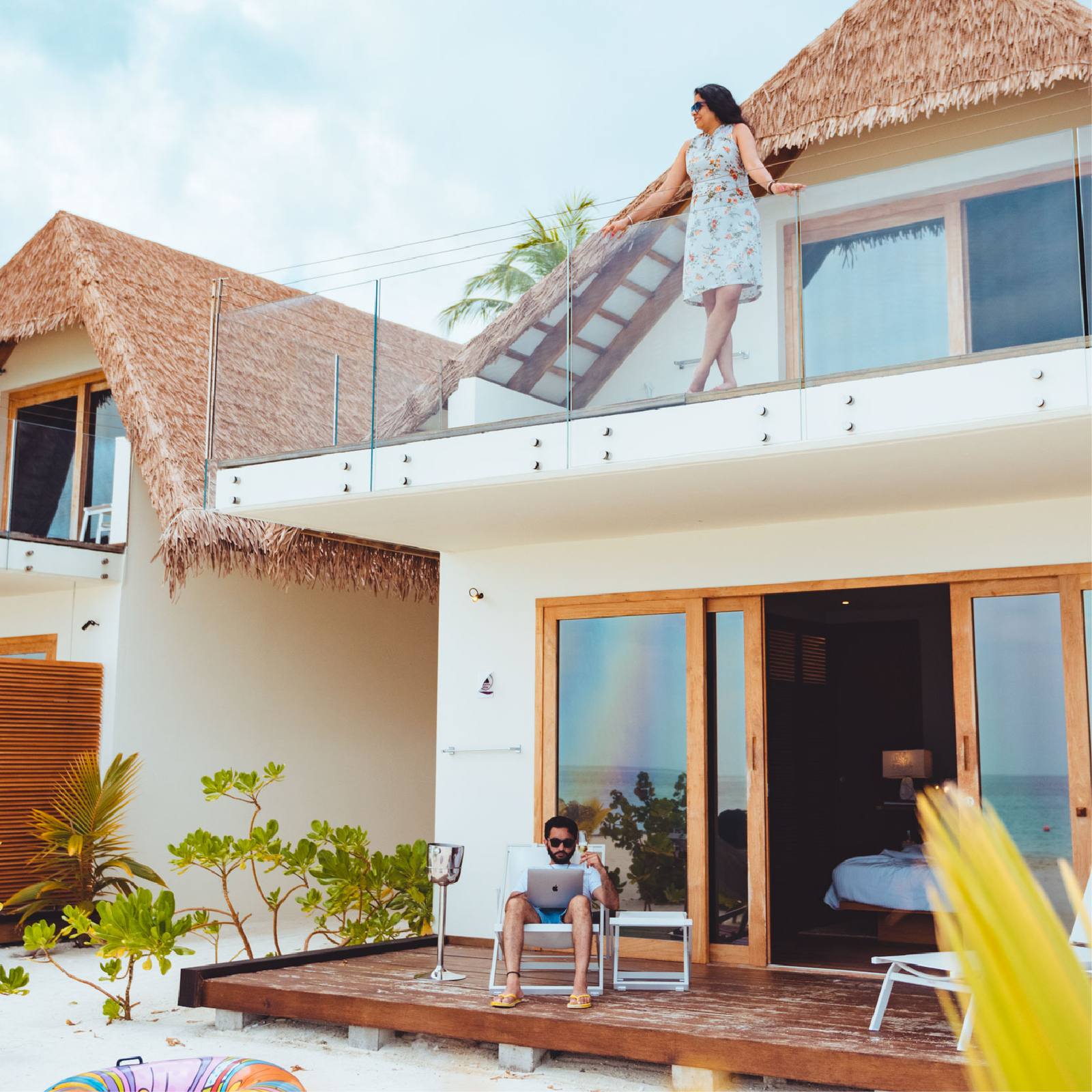 Cinnamon Velifushi Superior Beach Loft 雙層外觀