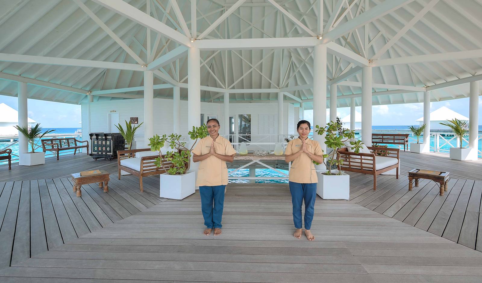 Diamonds Thudufushi Serena Spa 接待