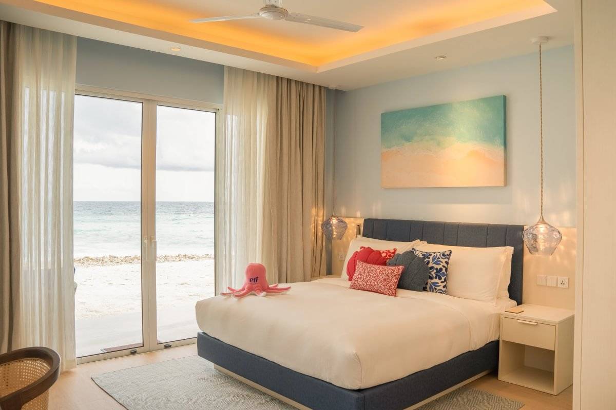 Eri Maldives Beach Suite 沙灘套房臥室