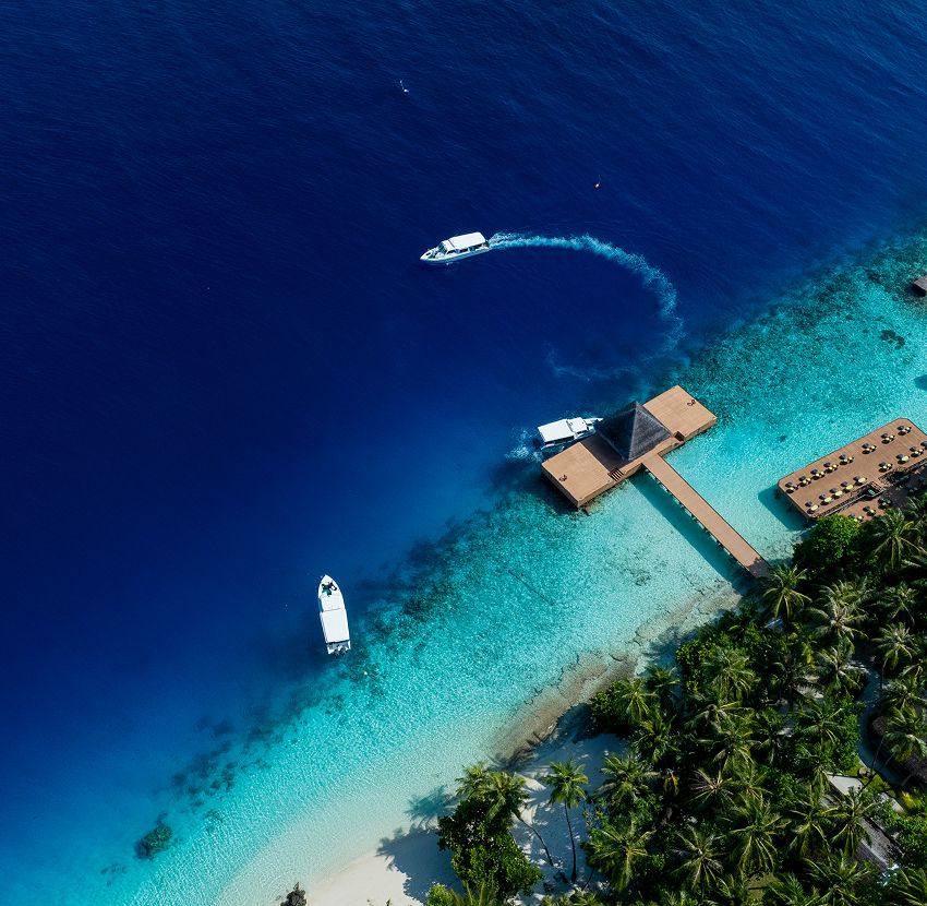 Fihalhohi Maldives 碼頭空拍