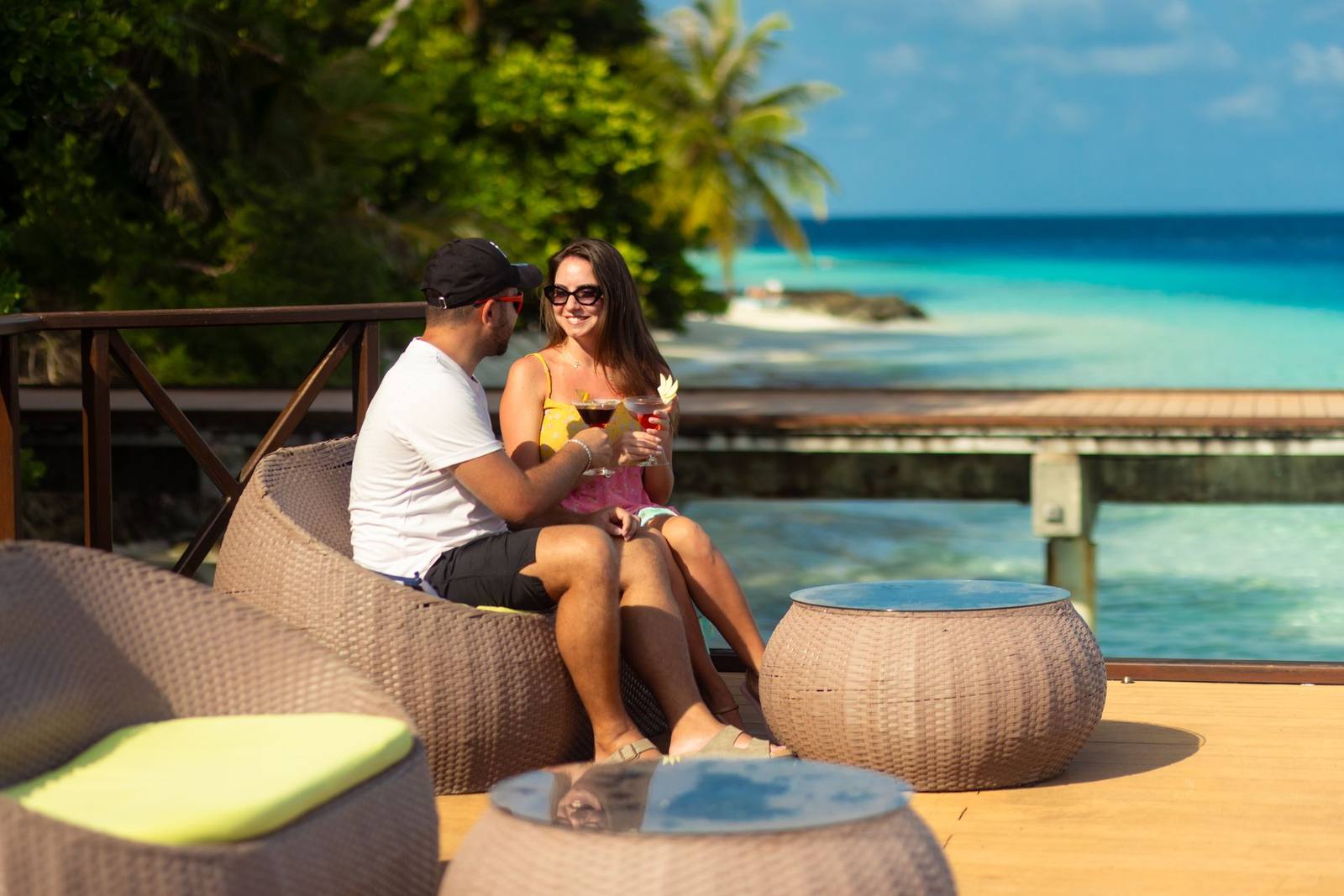 Fihalhohi Maldives Blue Lagoon Bar 海景座位