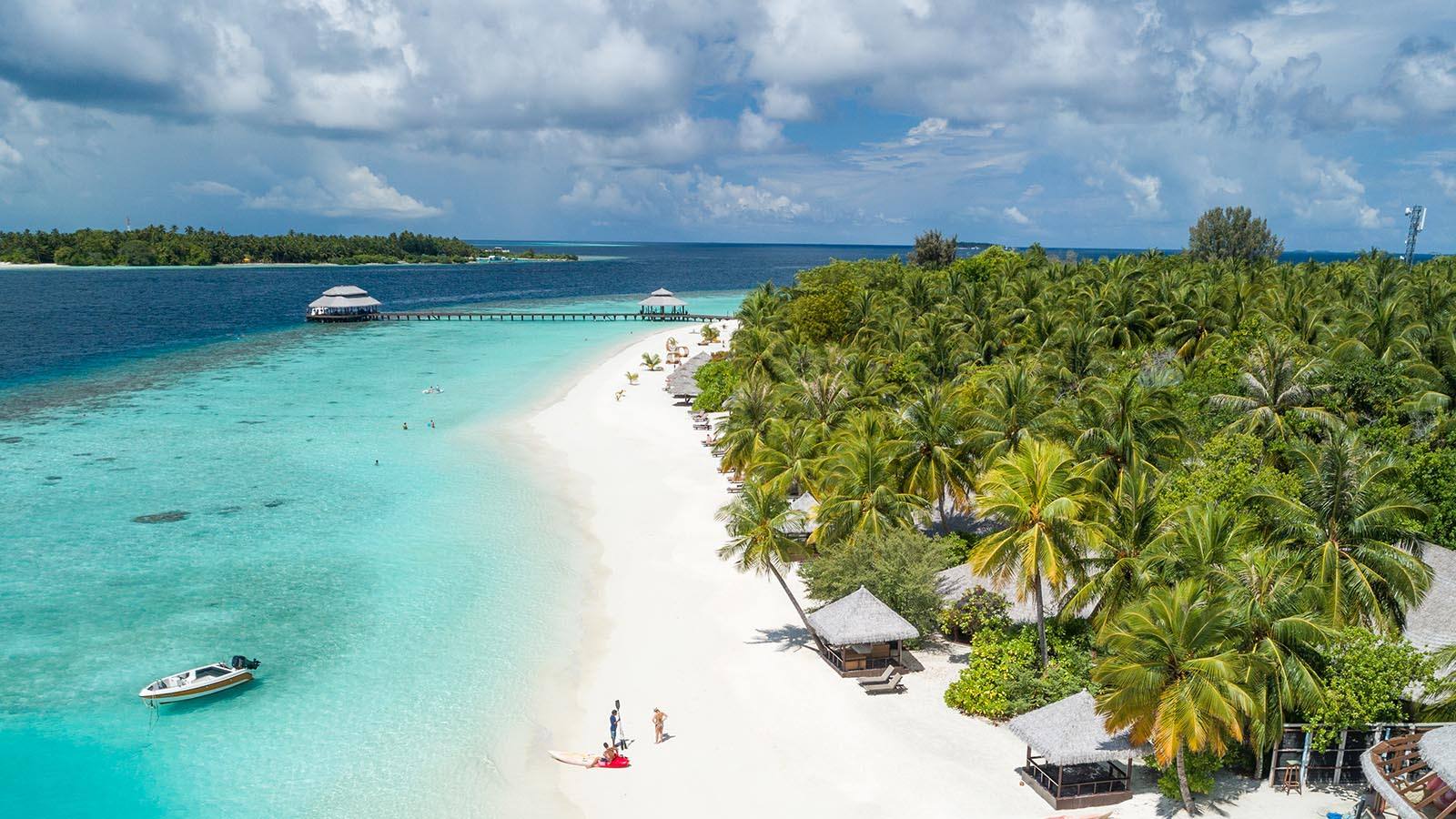Kihaa Maldives 沙灘與潟湖空拍