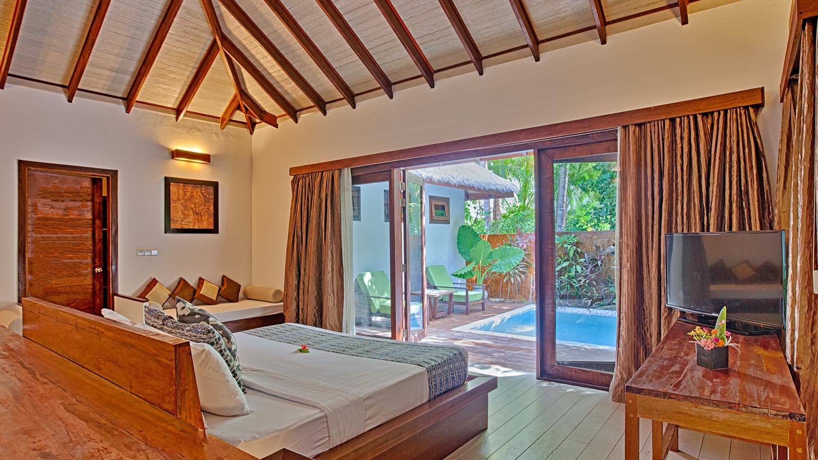 Kihaa Maldives 泳池別墅臥室