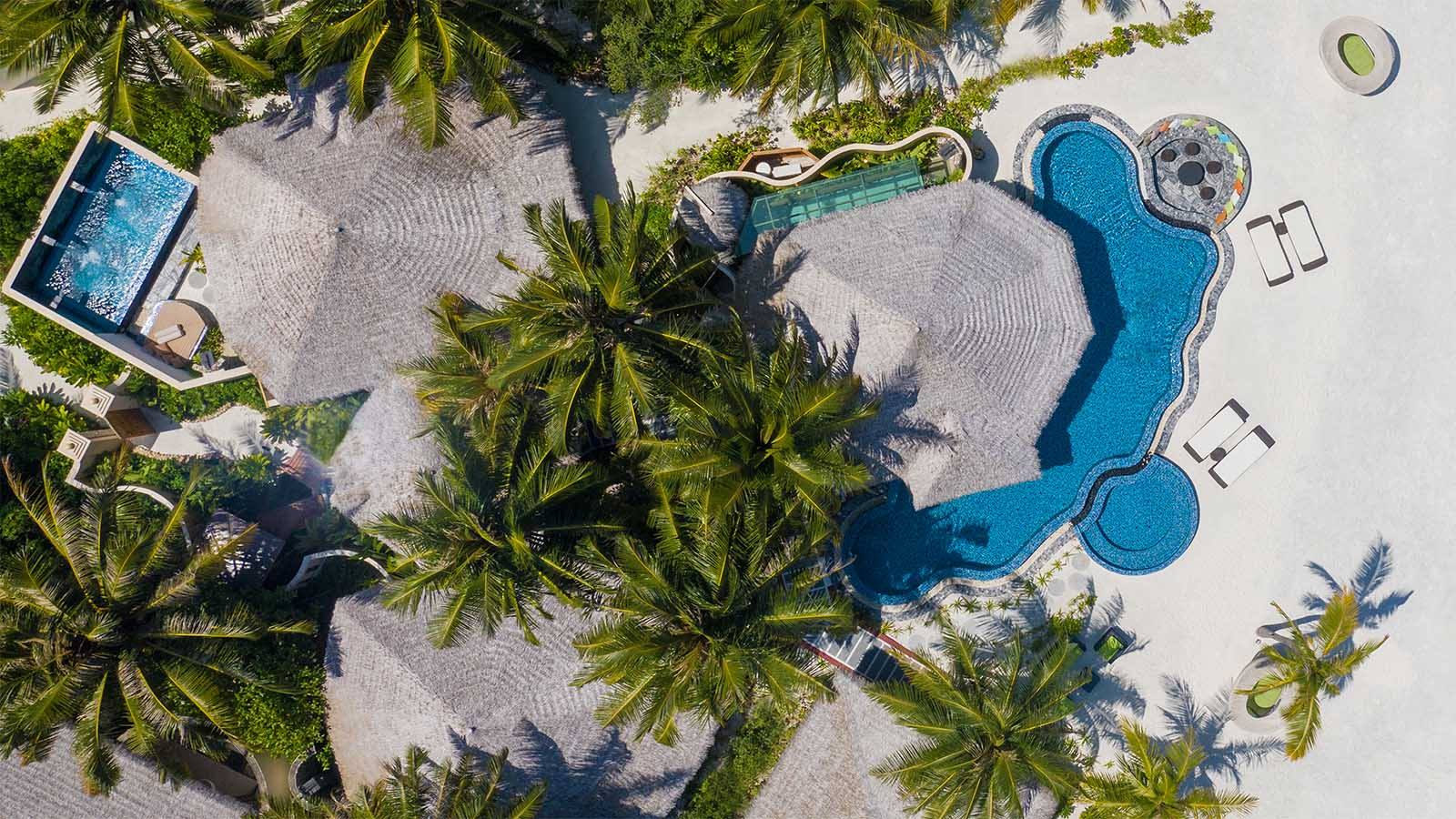 Kihaa Maldives 皇家套房泳池俯瞰