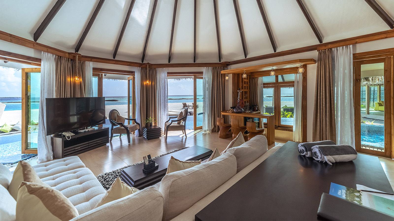 Kihaa Maldives 皇家套房客廳