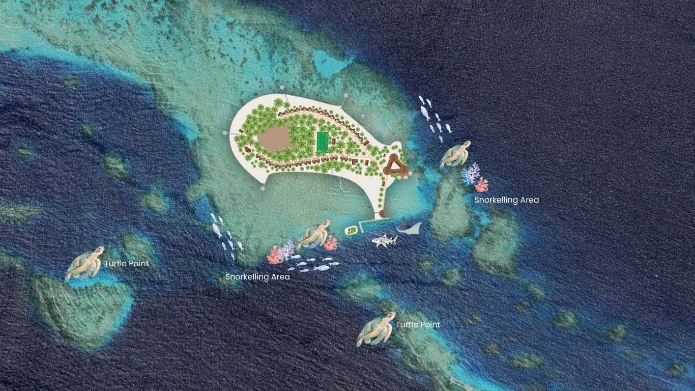 馬庫努杜島浮潛地圖與潛水導覽