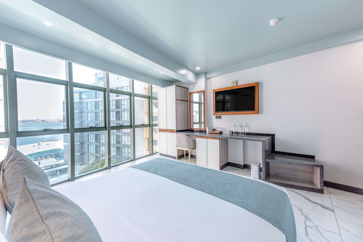 Marukab Plaza Deluxe Ocean View 客房