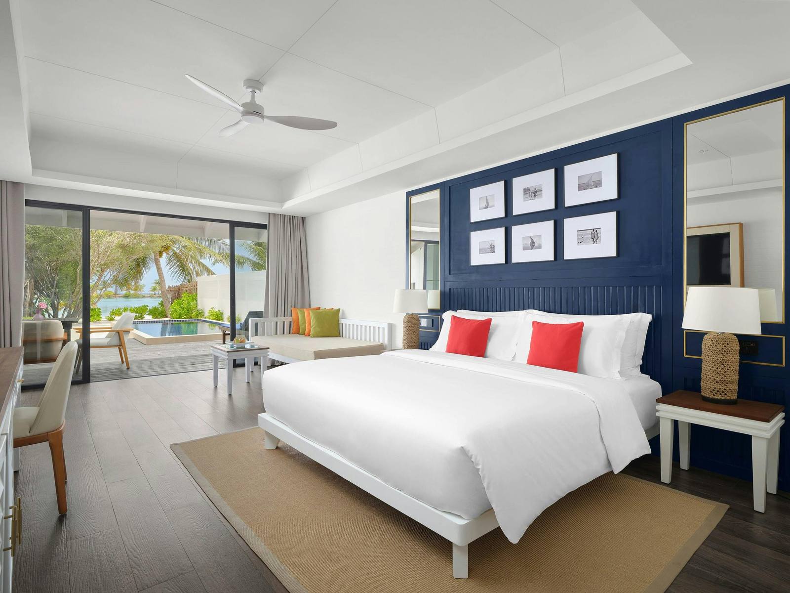 Villa Nautica Sunset Deluxe Beach Pool Villa 臥室