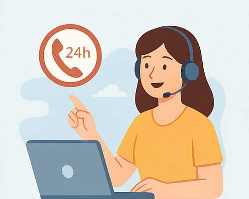 24小時緊急聯繫，旅程不中斷